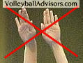volleyball blocking skills - hand position